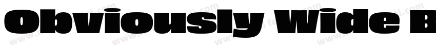 Obviously Wide Black字体转换